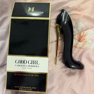 Carolina Herrera Black and Gold Stiletto Heel Perfume Bottle (barely used)